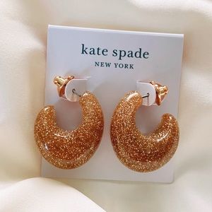 kate spade new york glitter 41mm hoop earrings 😍✨